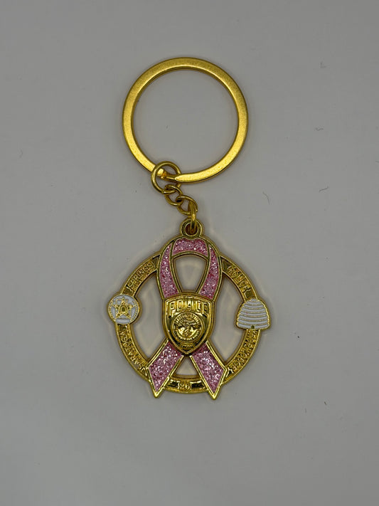 Saratoga FOP Breast Cancer Keychain
