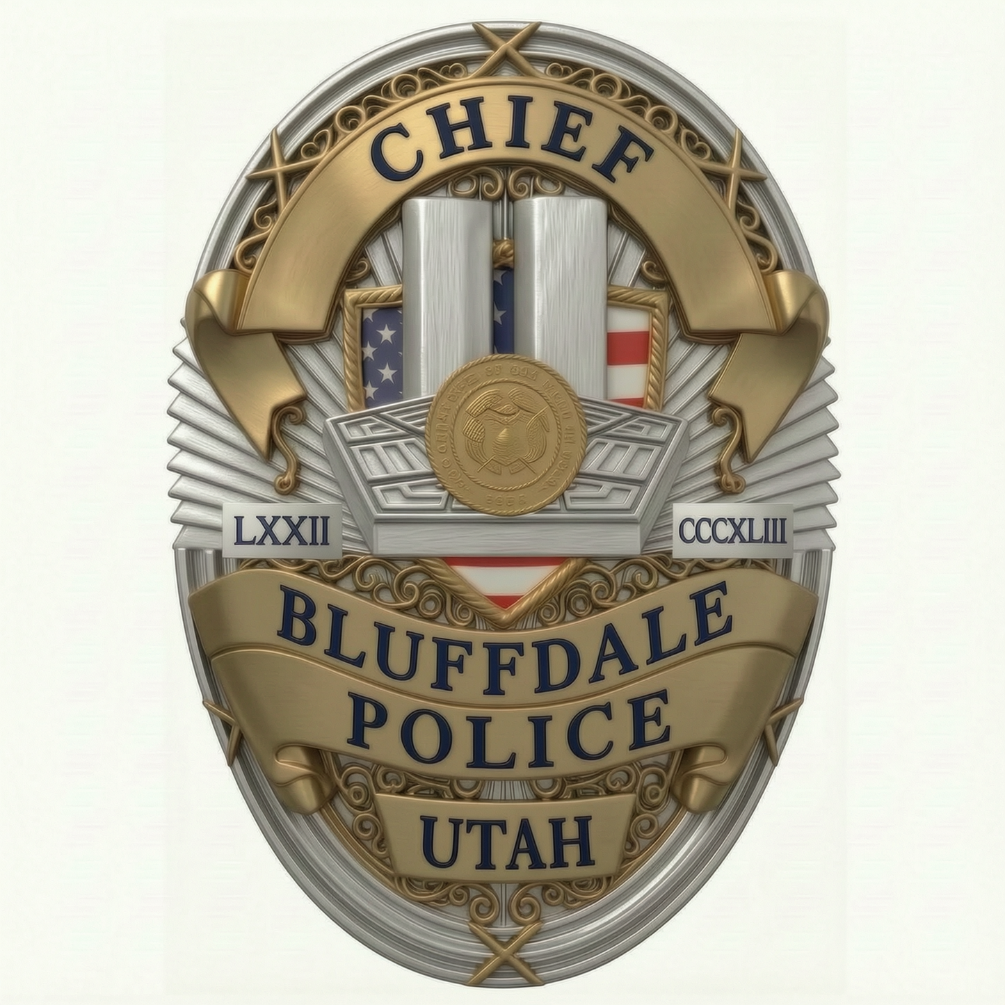 Official PD sale ONLY- Pre-Sale Bluffdale 9/11 memorial badge
