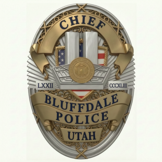 Official PD sale ONLY- Pre-Sale Bluffdale 9/11 memorial badge